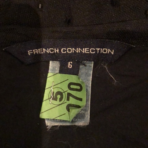 French Connection Black Beaded Skirt size 6 - Picture 3 of 5